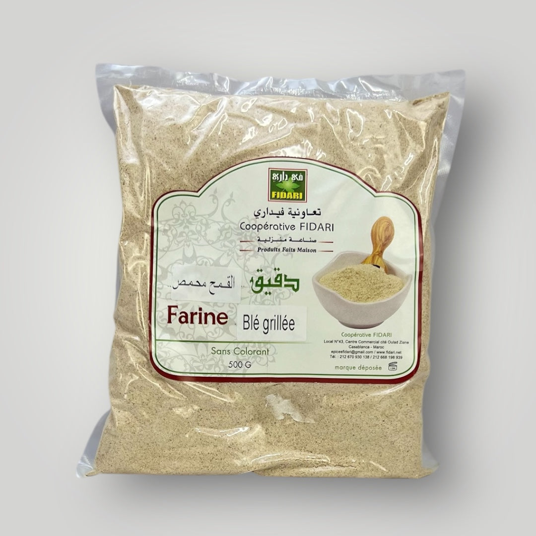 Farine de blé grillée 500g دقيق القمح محمر