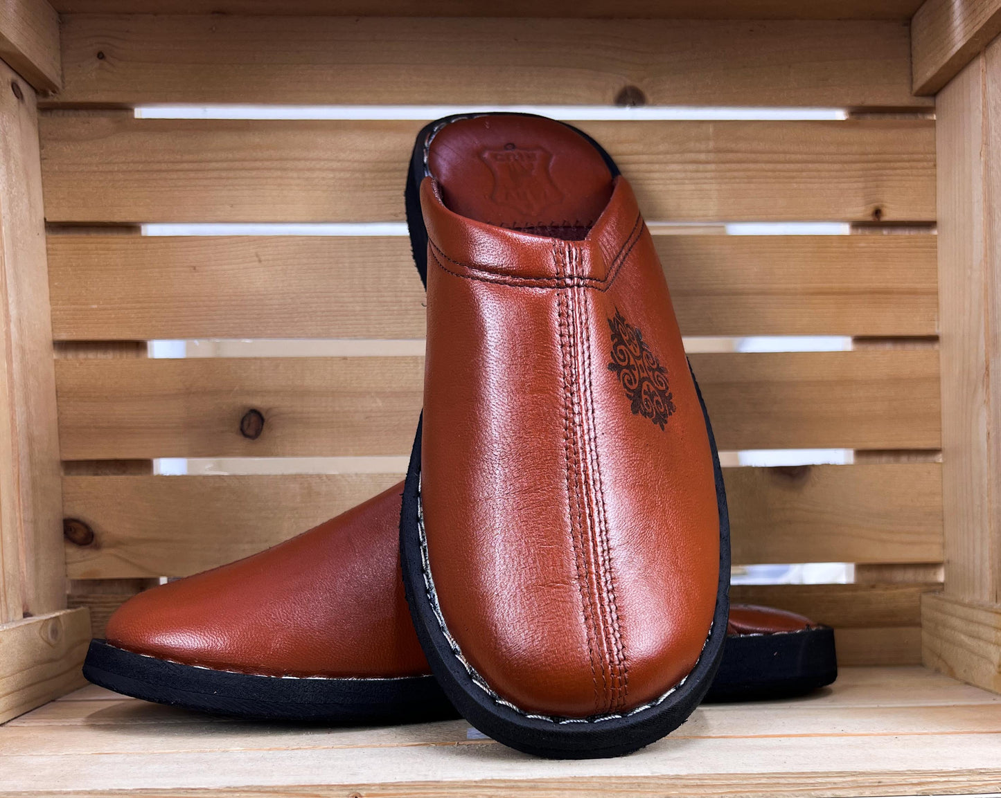 Babouches Fes 100% cuir بلغة جلد فاس