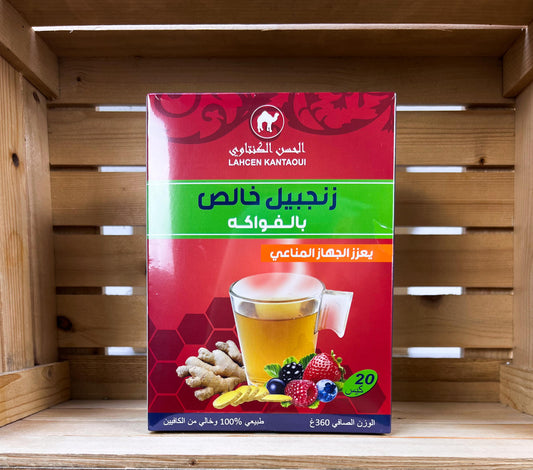 Lahcen Kantaoui tisanes fruits rouges شاي الزنجبيل بالفواكه الحمراء