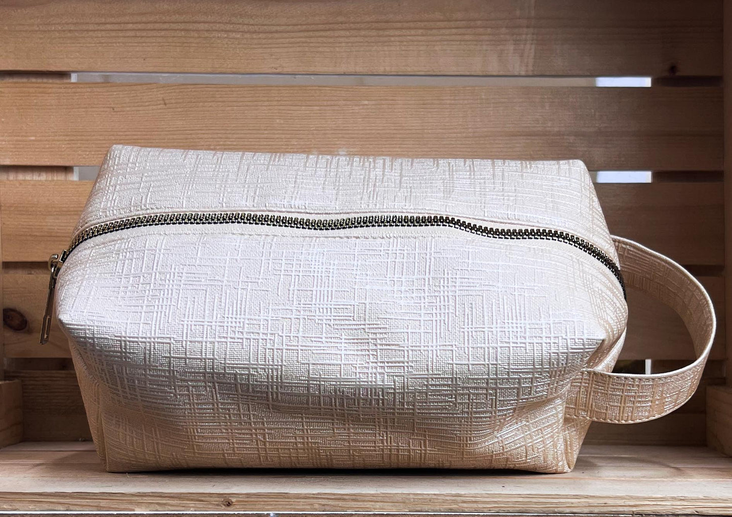 Trousse de toilette similicuir grande حقيبة ماكياج من الجلد المقلد كبيرة