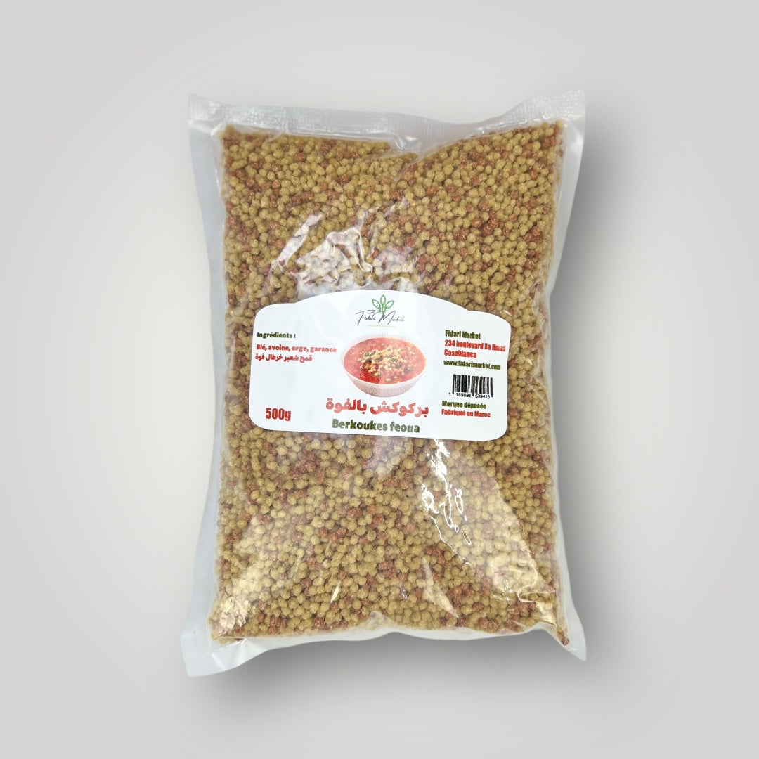 Berkoukes Feoua 500g – artisanal sans conservateurs – Fidari Market Casablanca