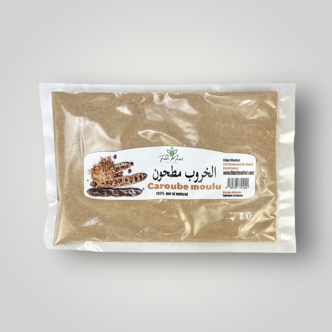 Caroube moulu – 100% naturel marocain – Fidari Market Casablanca