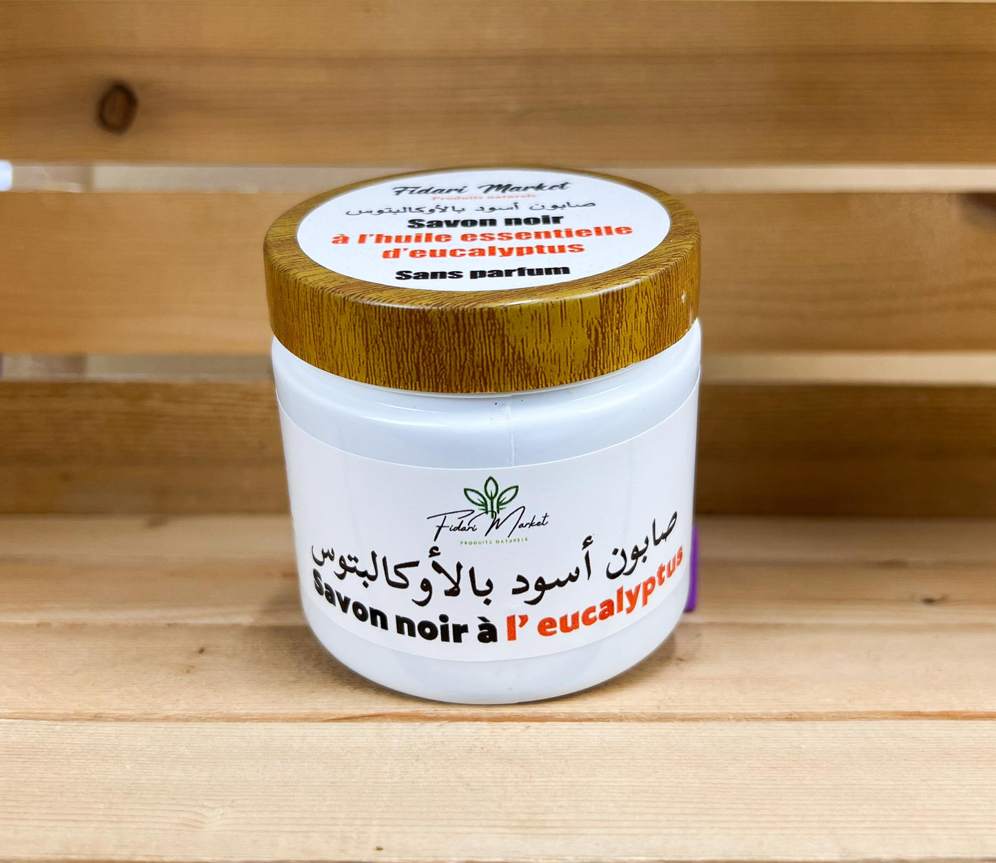 Savon noir à l'eucalyptus صابون بلدي بالزيت الأساسية للأوكالبتوس