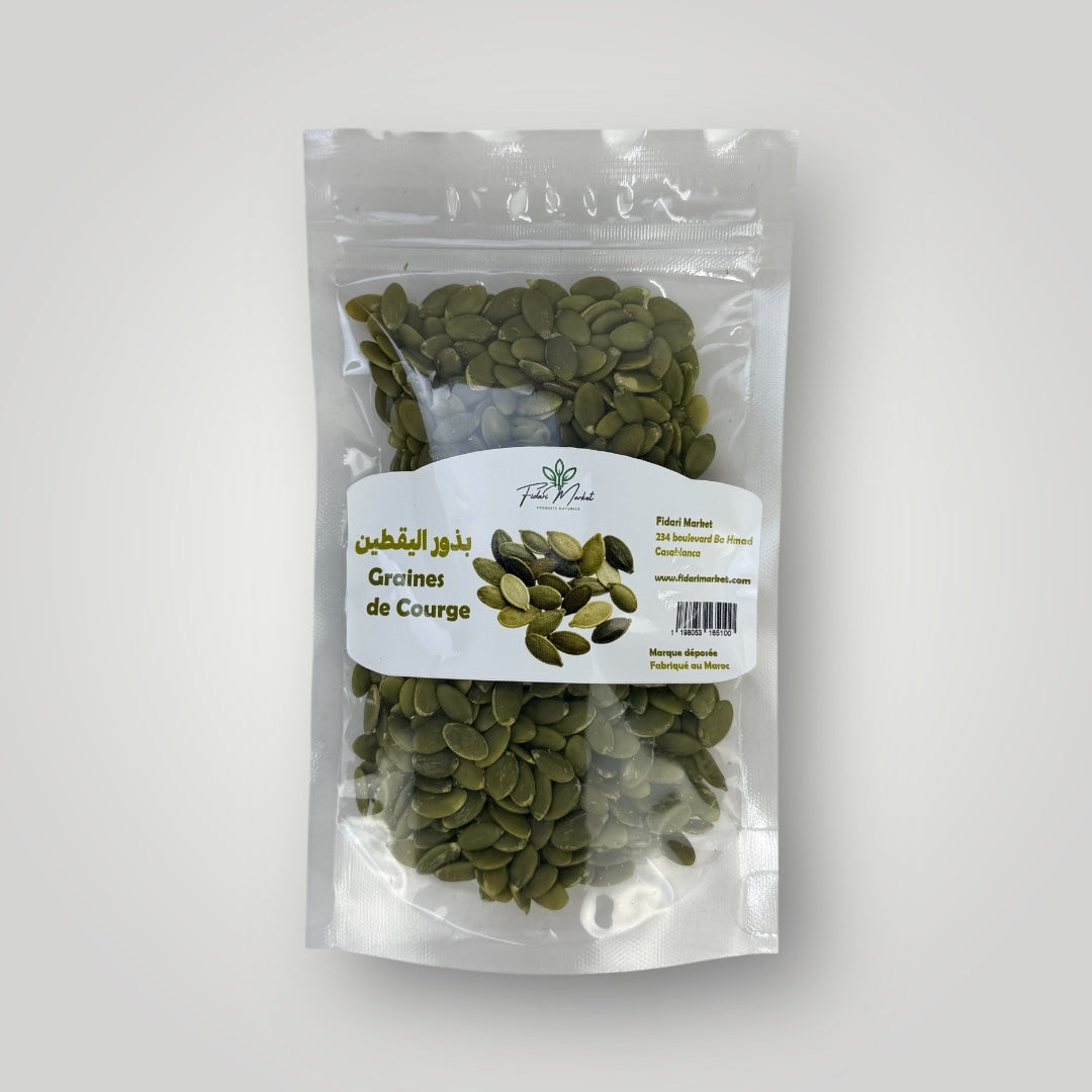 Graines de Courge 100g – 100% naturel superfood – Fidari Market Casablanca