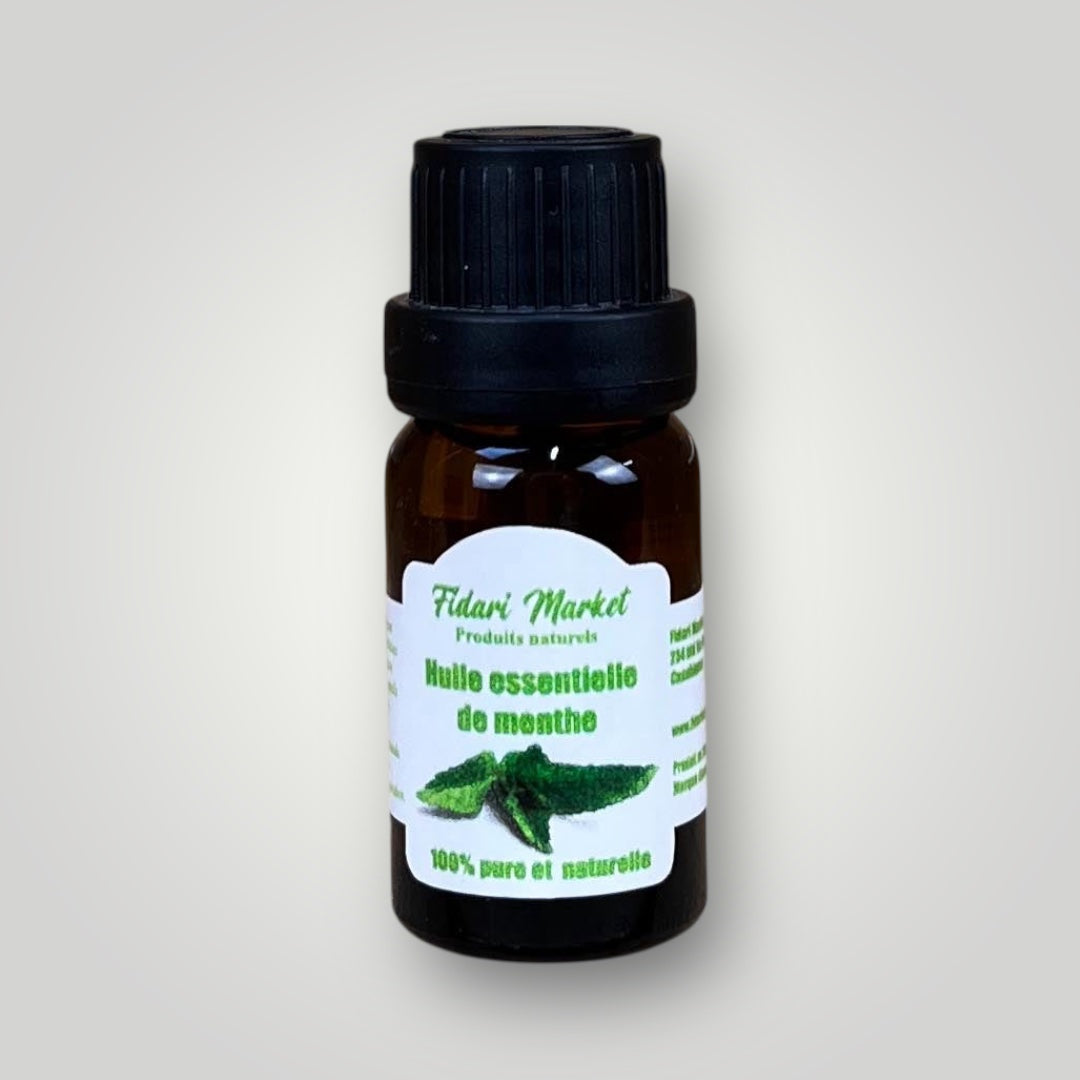 Huile essentielle de menthe 10ml – 100% naturel sans chimie Maroc – Fidari Market Casablanca