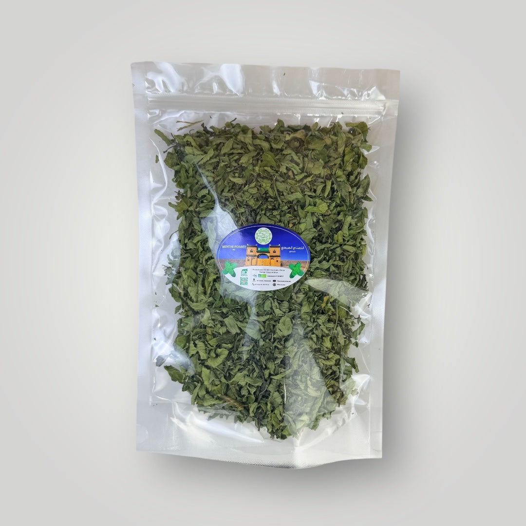 Menthe Poivrée Séchée Bio – naturel infusion marocaine artisanale – Fidari Market Casablanca