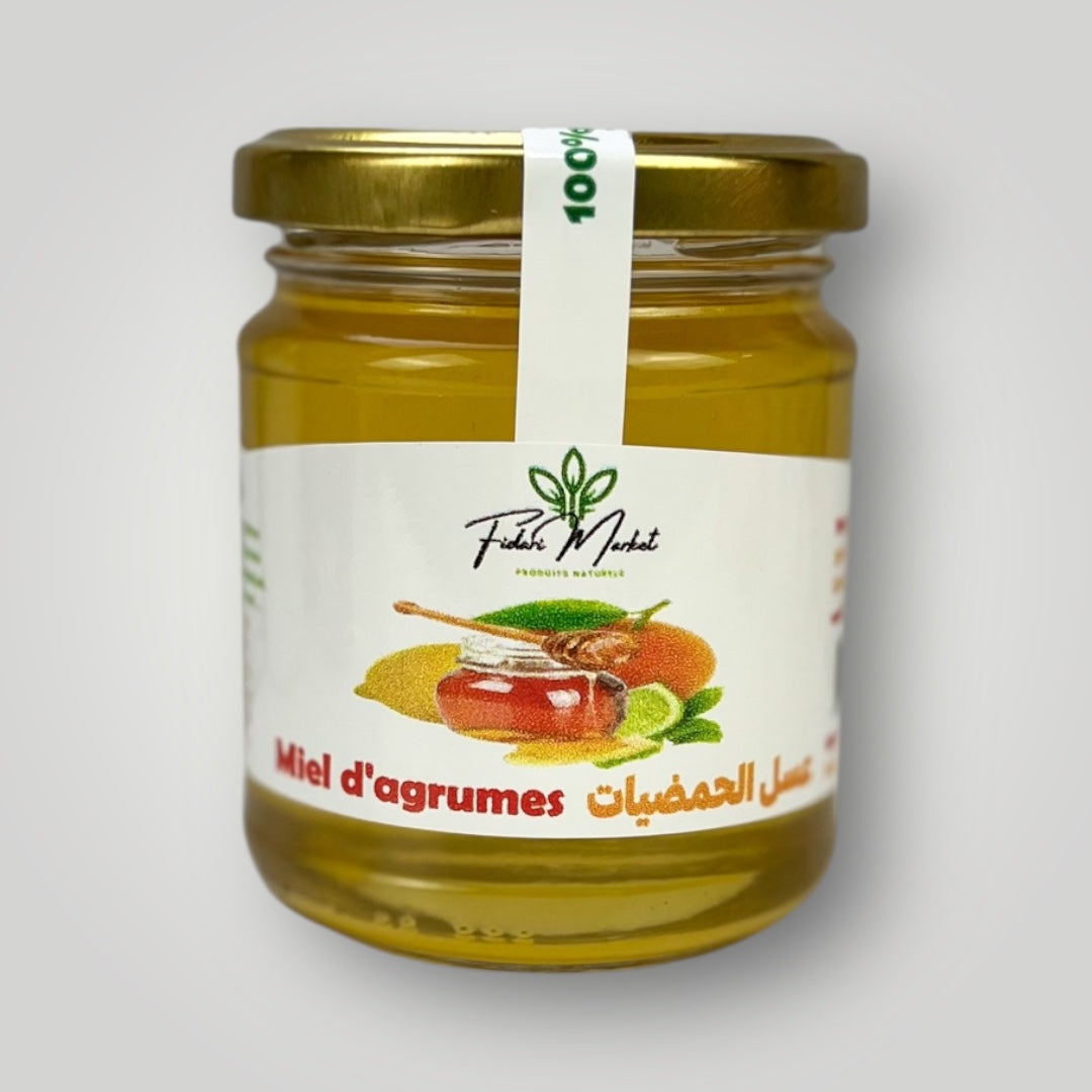 Miel d’agrumes 250g – pur naturel marocain sans additifs – Fidari Market Casablanca