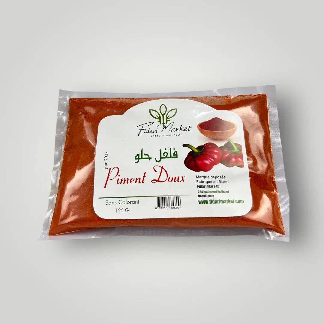 Piment doux 125g – 100% naturel marocain – Fidari Market Casablanca