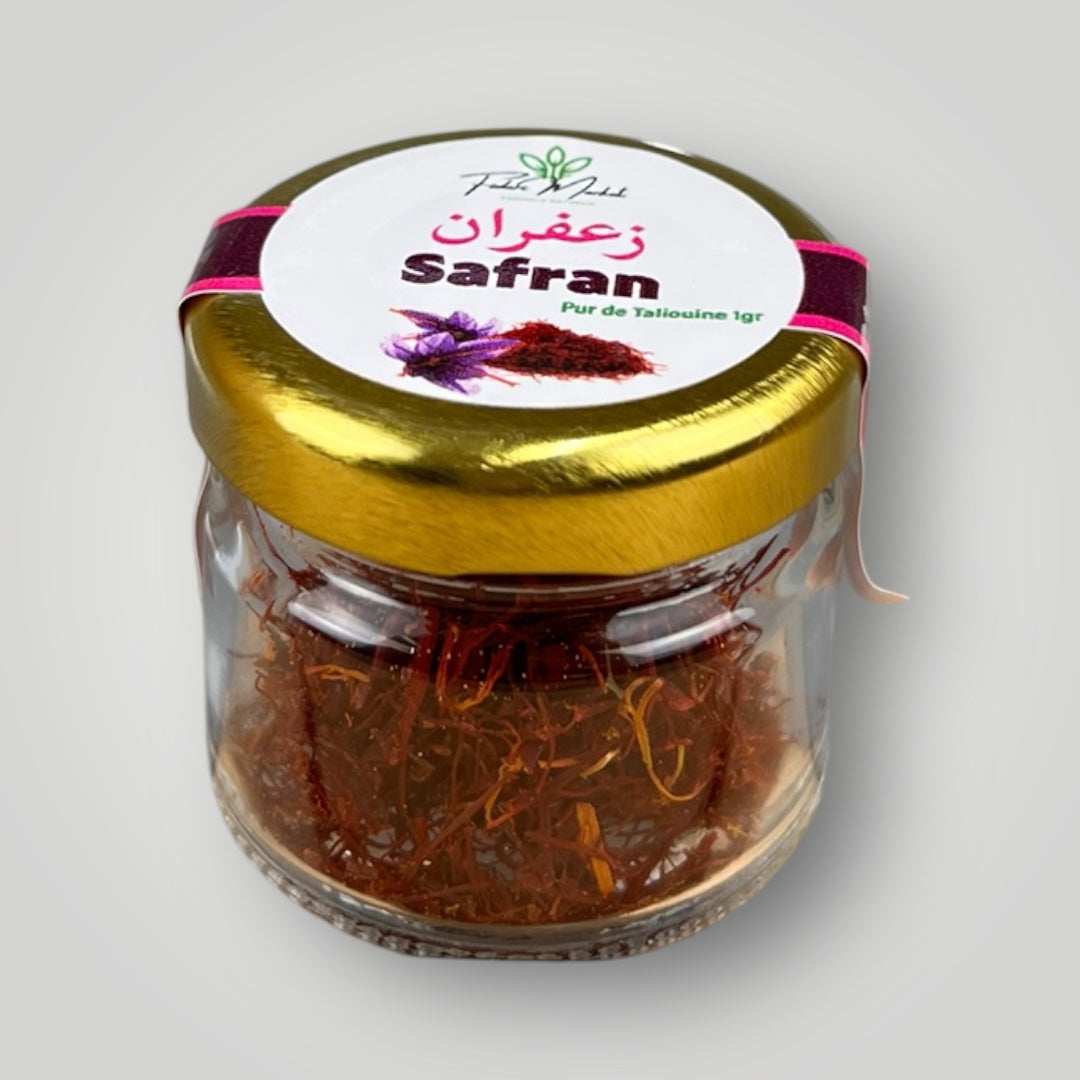 Safran de Taliouine 1g – 100% naturel marocain – Fidari Market Casablanca