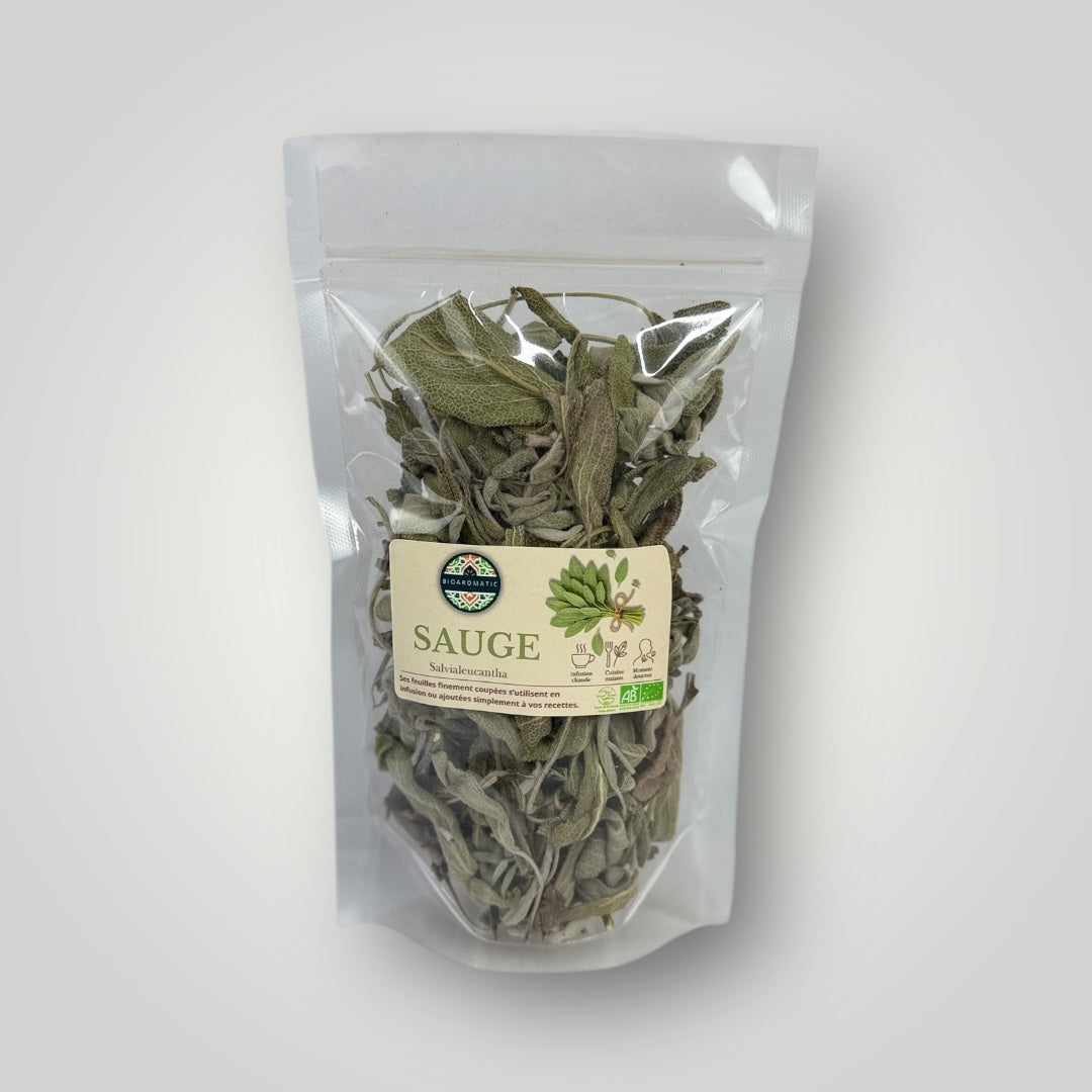 Sauge Sechee Bio – 100% naturel sans additifs chimiques – Fidari Market Casablanca