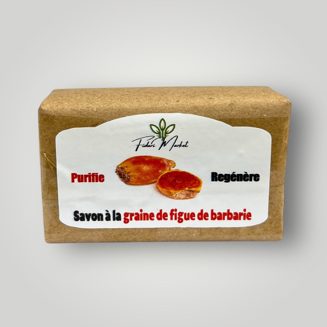 Savon a l’Huile de Graine de Figue de Barbarie – 100% naturel sans additifs chimiques – Fidari Market Casablanca