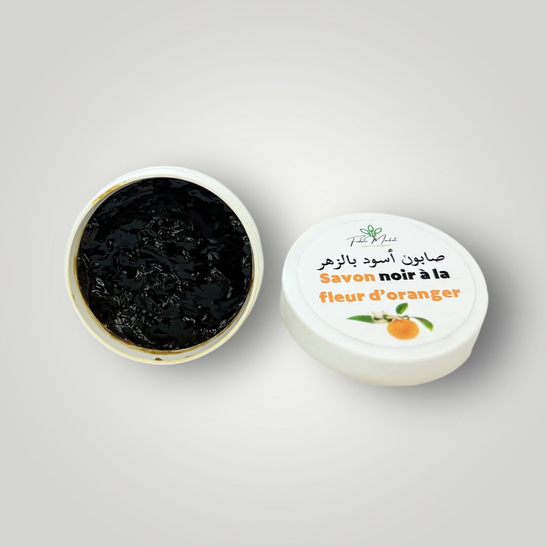 Savon noir a la fleur d'oranger – 100% naturel sans chimie Maroc – Fidari Market Casablanca