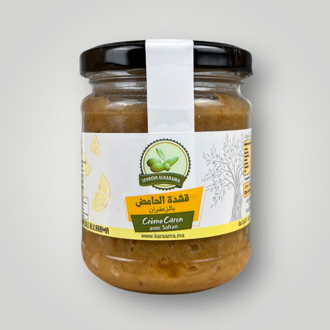 Crème citron safran  قشدة الحامض بالزعفران