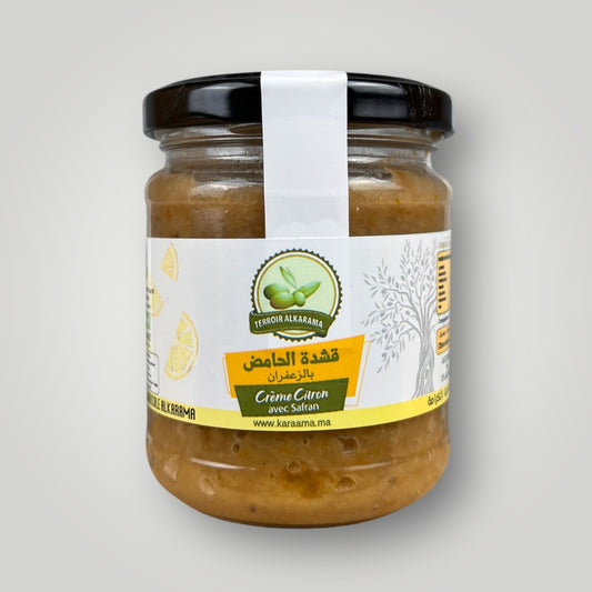 Crème citron safran  قشدة الحامض بالزعفران
