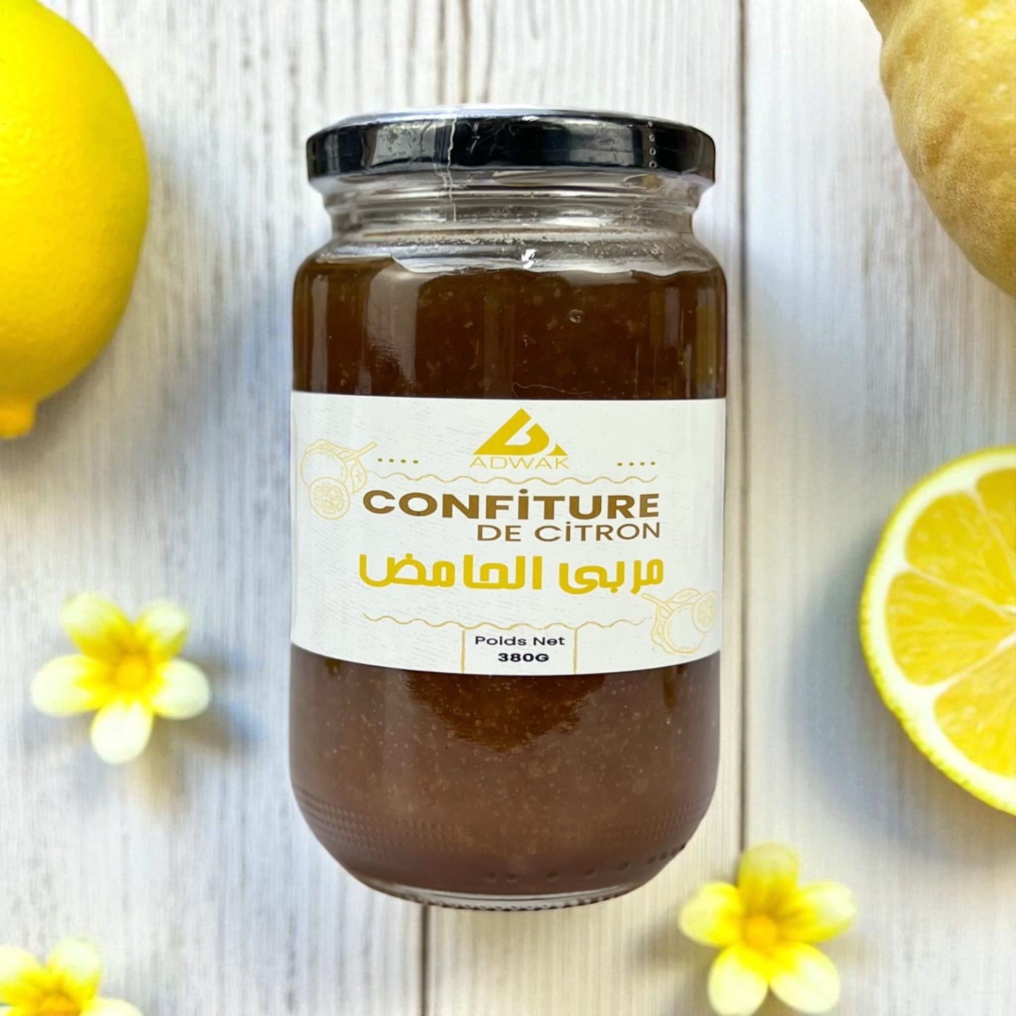 Confiture de Citron 100% Naturelle – Un goût unique entre douceur et fraîcheur 380g مربى الحامض الطبيعي