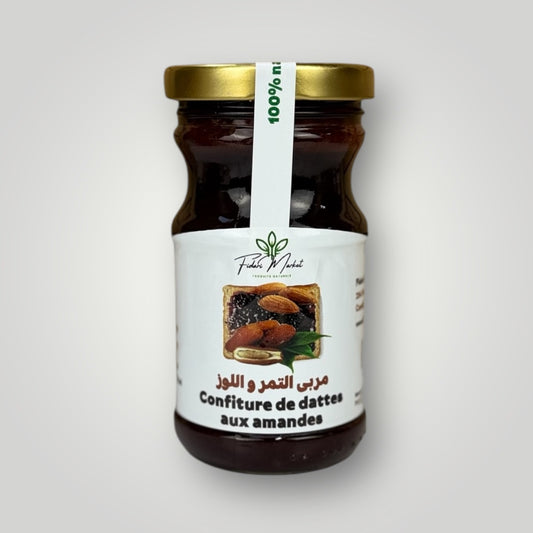 مربى التمر و اللوز بدون سكر Confiture de dattes aux amandes – Sans sucre ajouté  100% naturelle