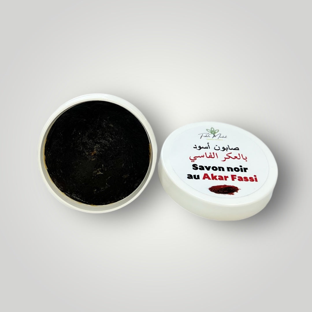 Savon noir au akar fassi صابون بلدي بالعكر الفاسي