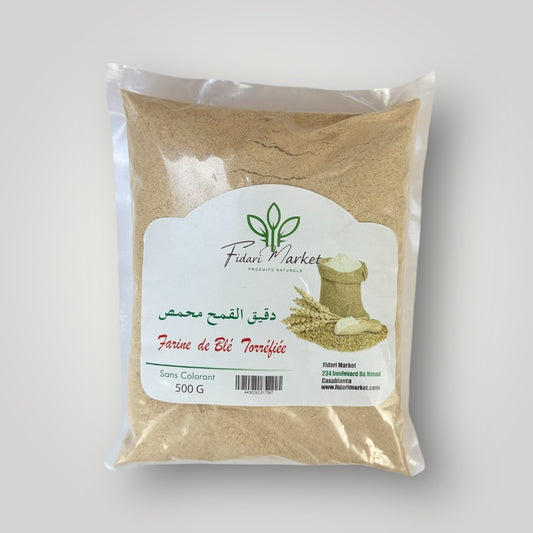 Farine de blé grillée  500g دقيق القمح محمر
