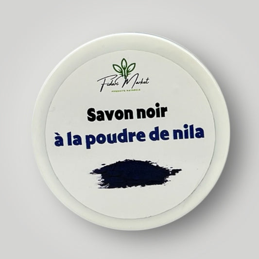 Savon noir à la poudre de nila  صابون بلدي بالنيلة