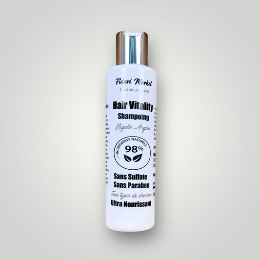Hair Vitality Shampoing à la nigelle et l’argan شمبوان بزيت الحبة السوداء و الأركان