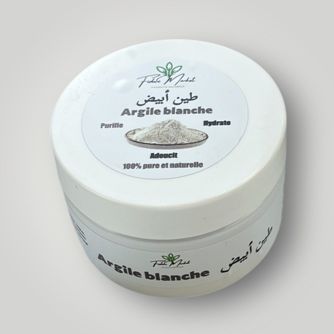 Argile blanche – 100% naturel sans chimie Maroc – Fidari Market Casablanca