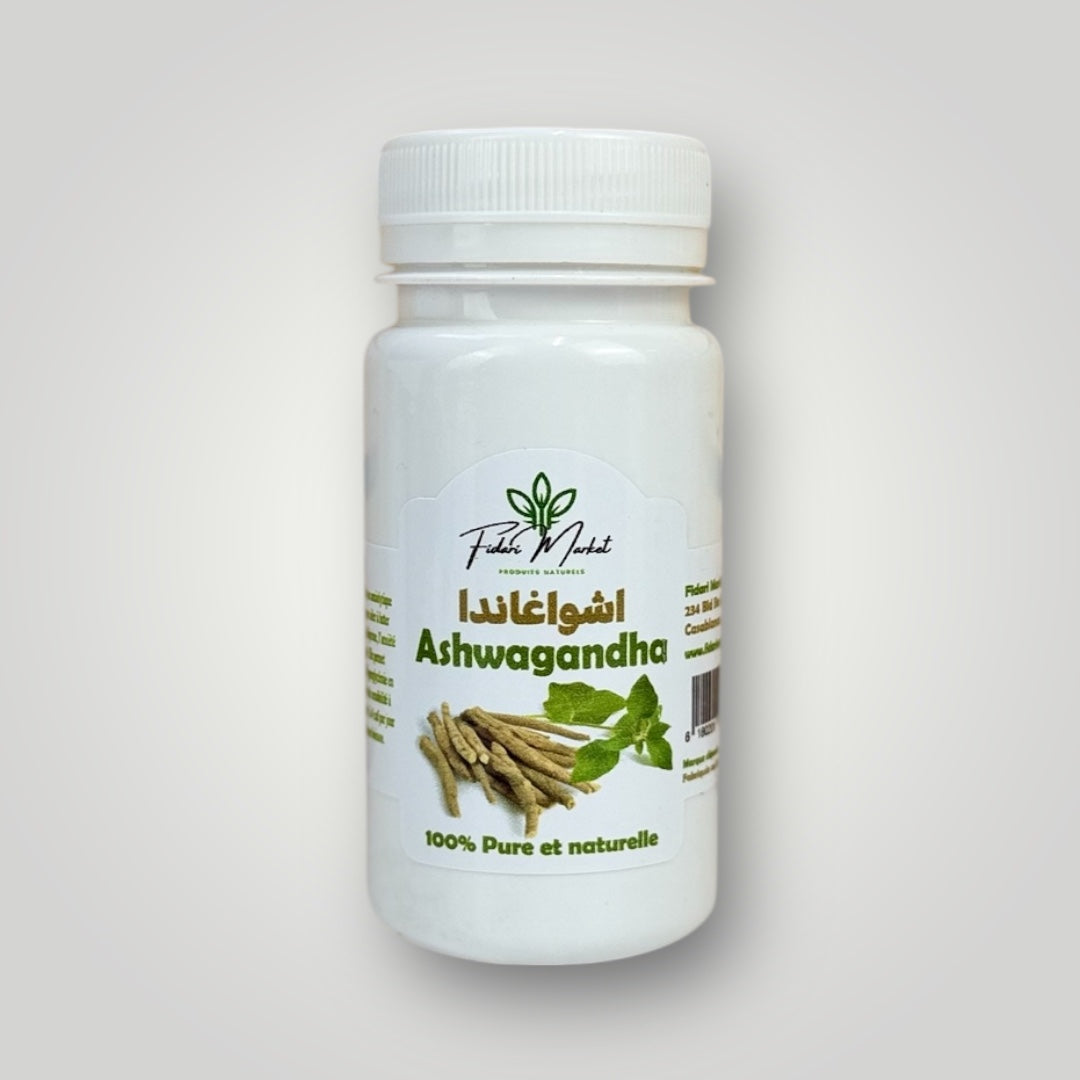 Ashwagandha en poudre 40g – 100% naturel superfood – Fidari Market Casablanca