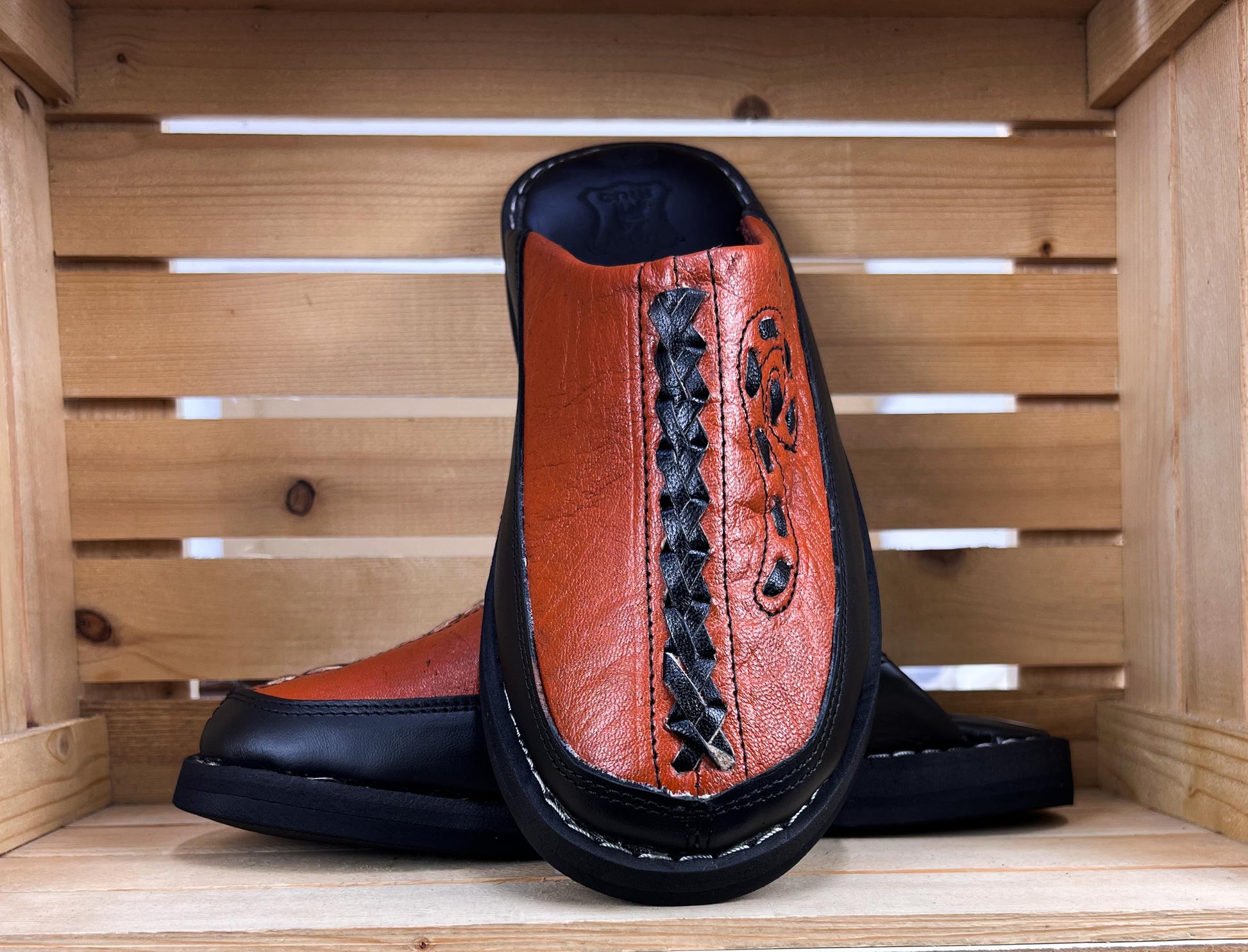 Babouches 100% cuir – artisanal marocain – Fidari Market Casablanca
