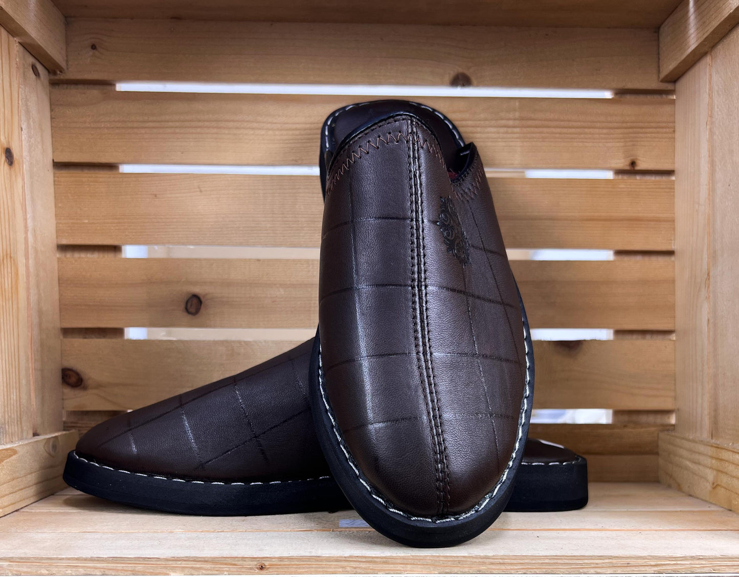 Babouches Fes 100% cuir – artisanal marocain – Fidari Market Casablanca