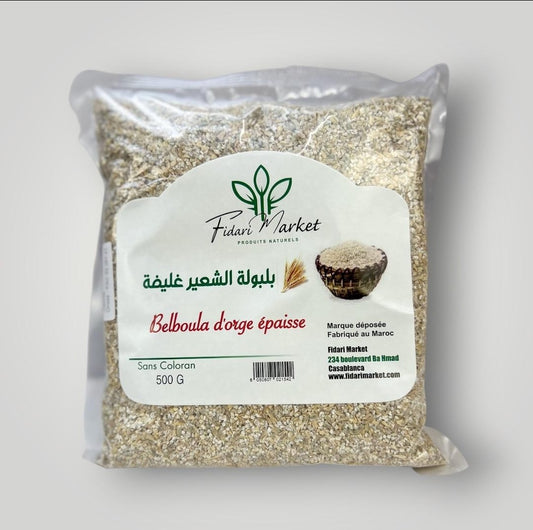 Belboula d'orge epaisse 500g – artisanal sans conservateurs – Fidari Market Casablanca