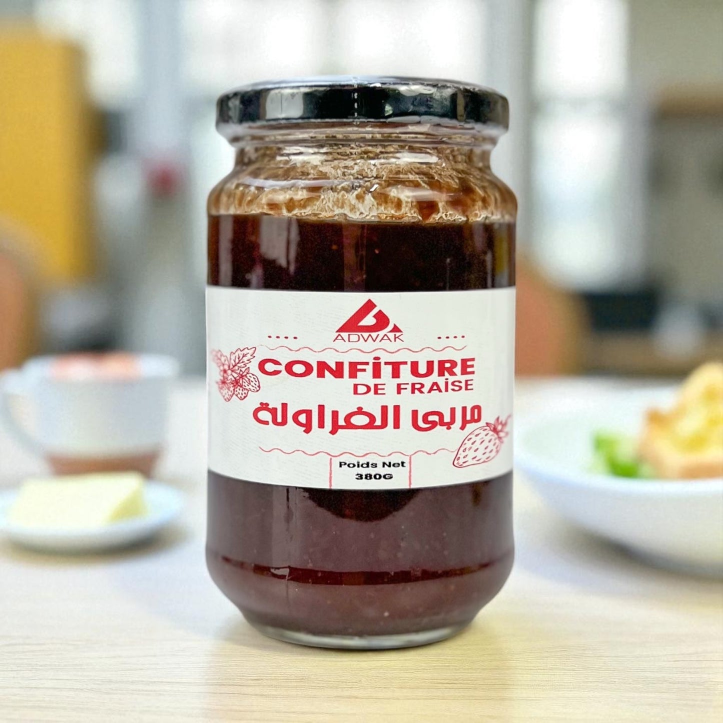 Confiture de Fraise 100% Naturelle – Saveur Authentique & Gourmande 380g مربى الفراولة الطبيعي