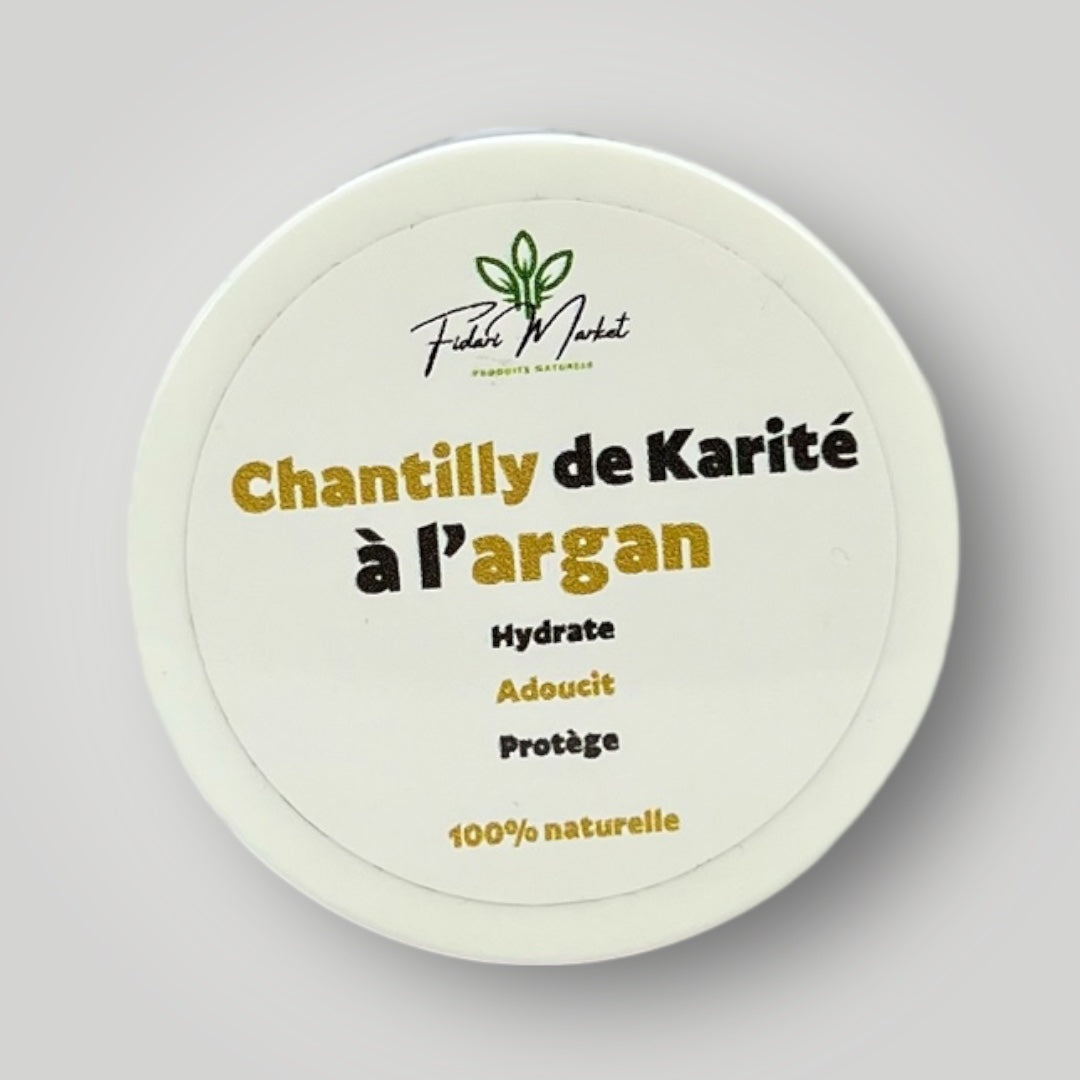 Chantilly de karite a l'huile d'argan – 100% naturel sans additifs chimiques – Fidari Market Casablanca