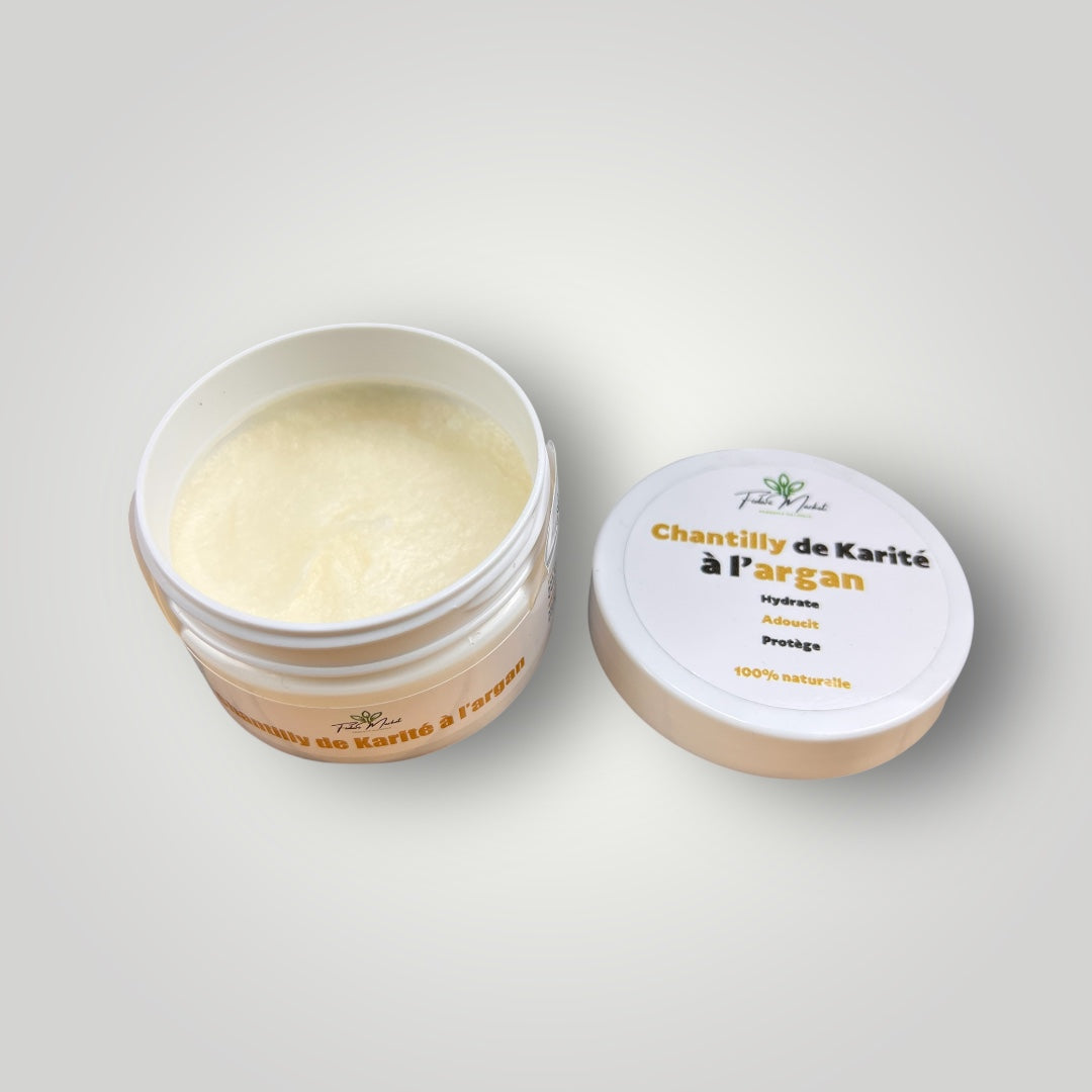 Chantilly de karite a l'huile d'argan – 100% naturel sans additifs chimiques – Fidari Market Casablanca
