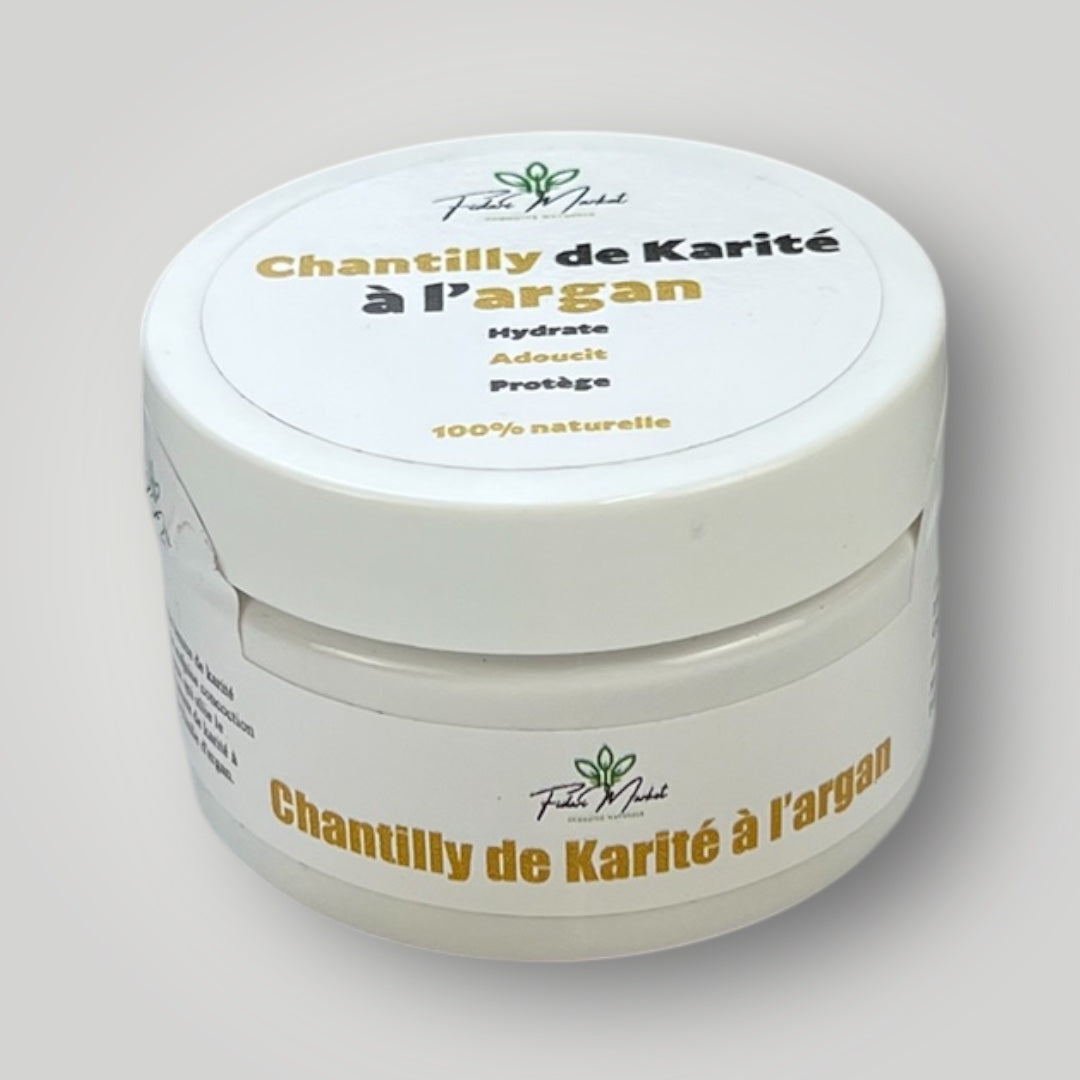 Chantilly de karite a l'huile d'argan – 100% naturel sans additifs chimiques – Fidari Market Casablanca