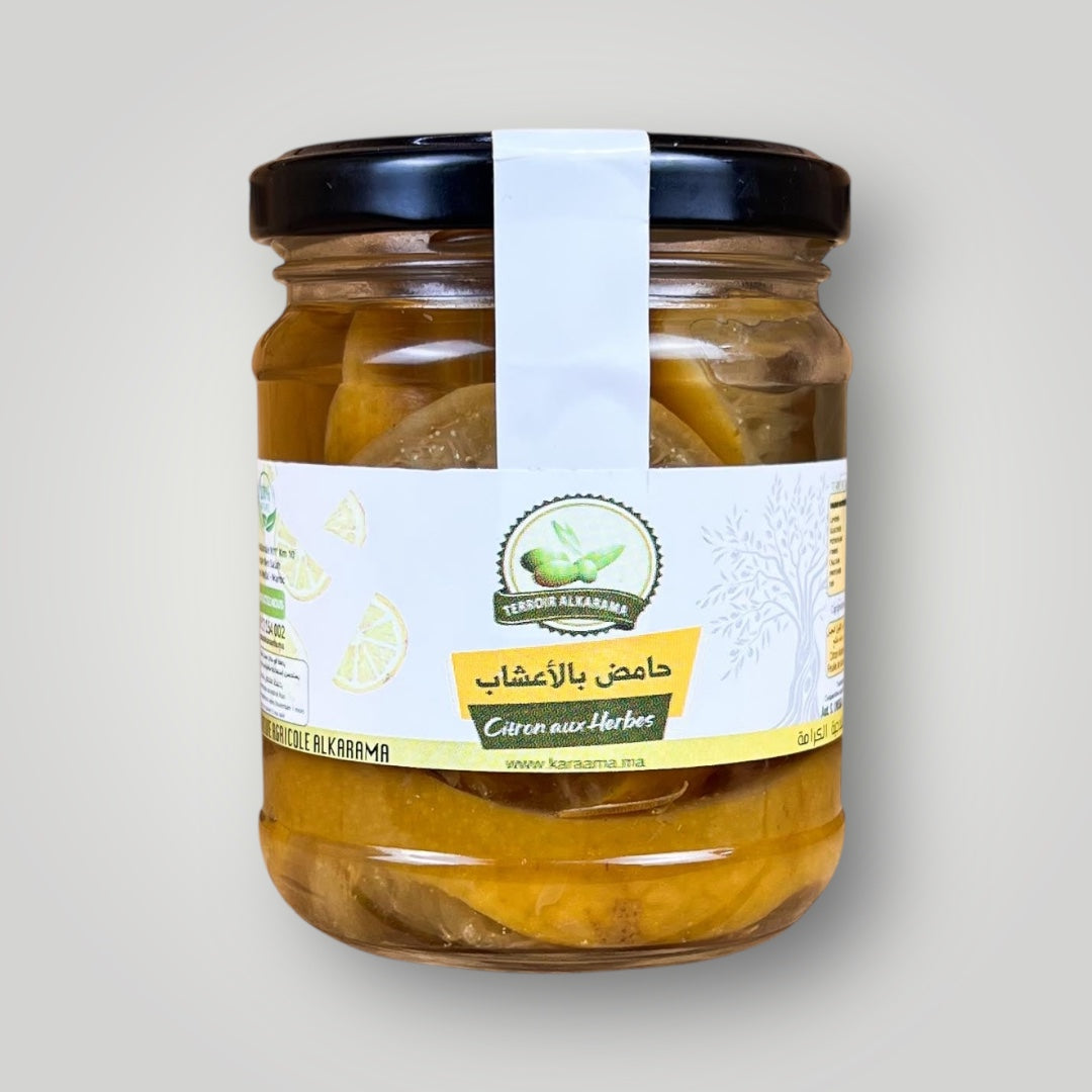 Citron aux herbes – artisanal marocain 100% naturel – Fidari Market Casablanca