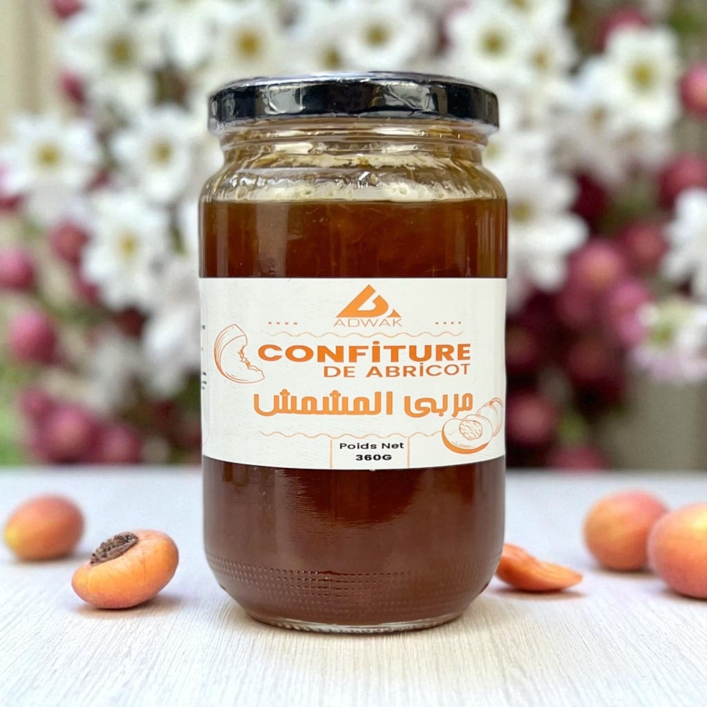 Confiture d’Abricot 360g – artisanal marocain 100% naturel – Fidari Market Casablanca
