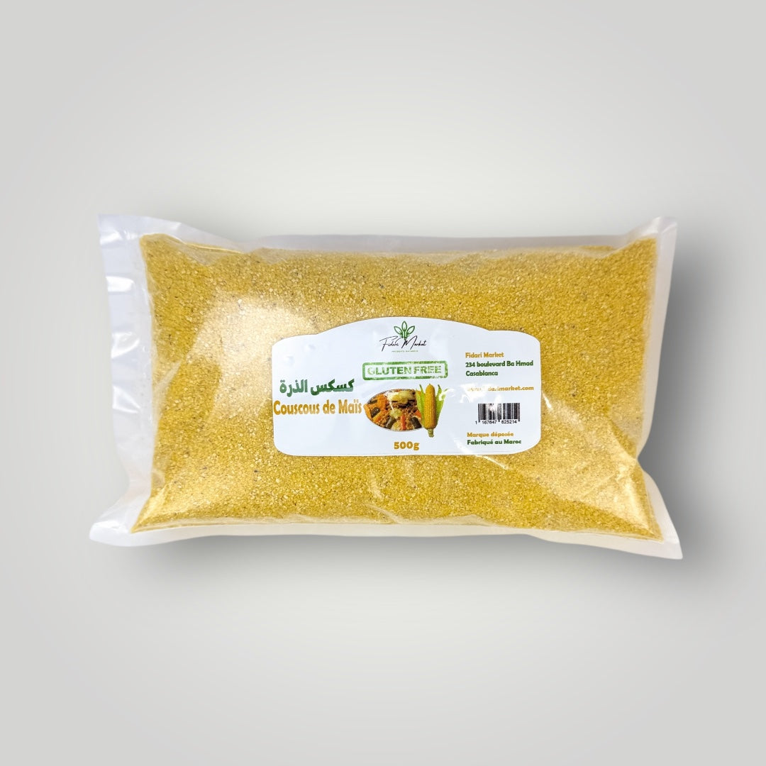 Couscous de Maïs sans gluten 500g – artisanal sans conservateurs – Fidari Market Casablanca