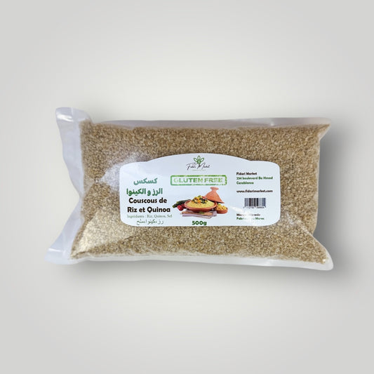 Couscous de Riz et Quinoa sans gluten 500g – artisanal sans conservateurs – Fidari Market Casablanca