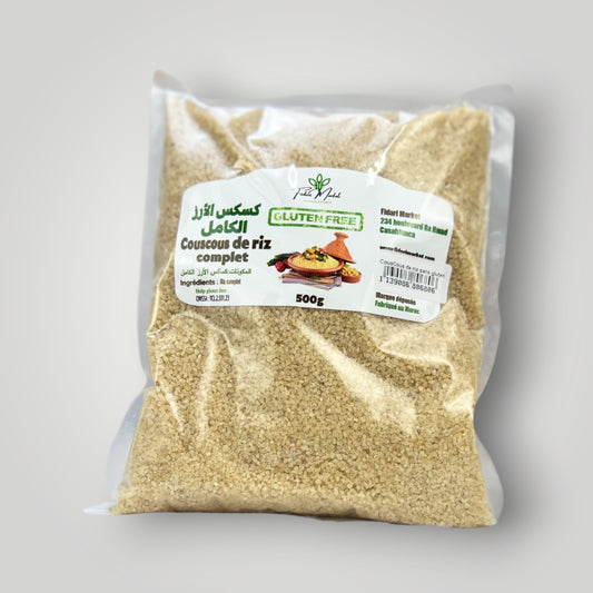 Couscous de riz complet sans gluten 500g – artisanal sans conservateurs – Fidari Market Casablanca