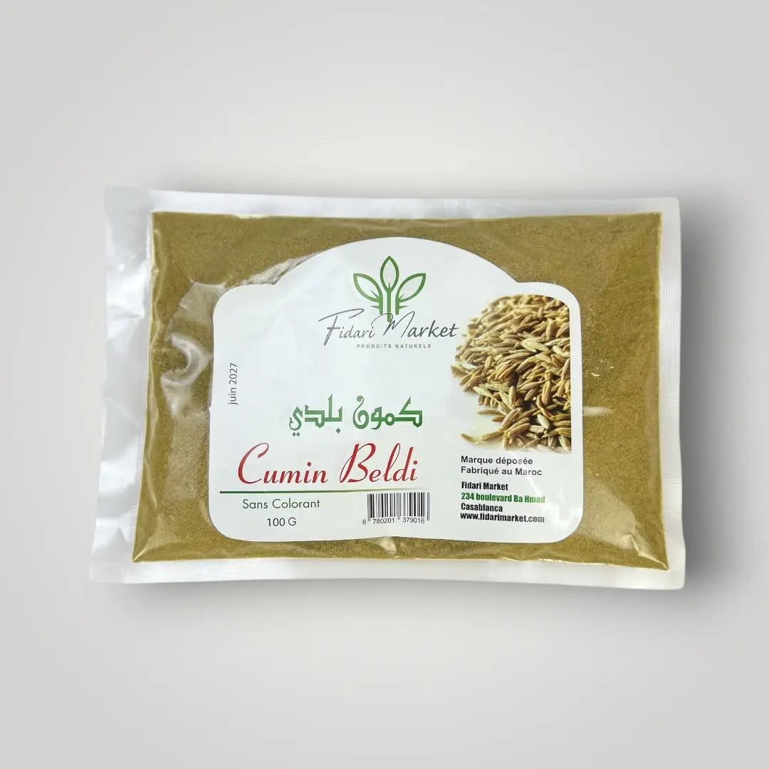 Cumin beldi 100g – 100% naturel marocain – Fidari Market Casablanca