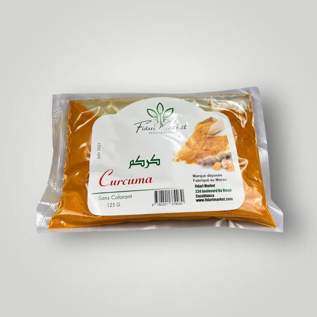 Curcuma 125g – 100% naturel marocain – Fidari Market Casablanca