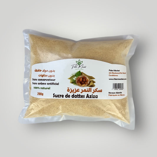 Sucre de dattes Aziza  200g   سكر  التمر عزيزة