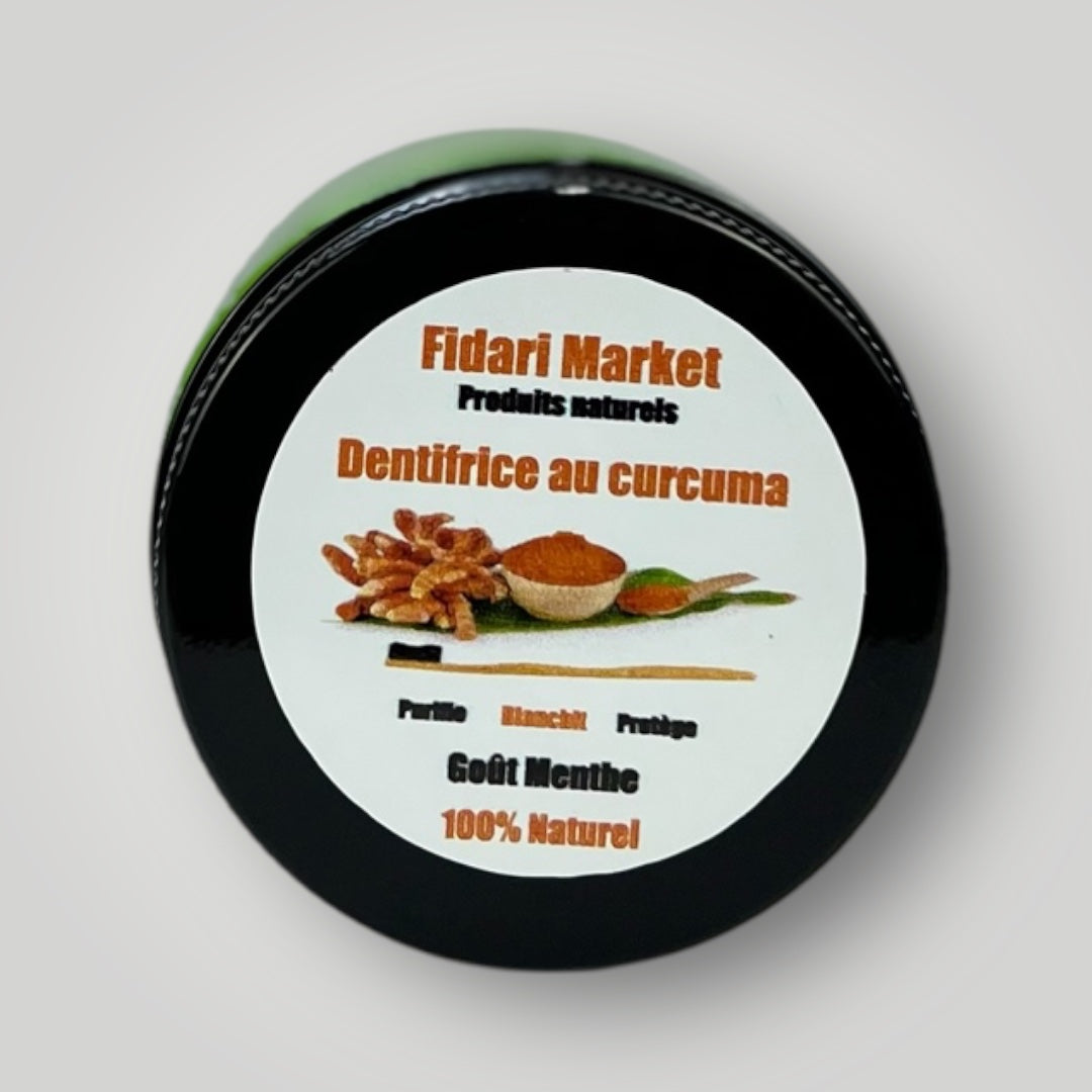 Dentifrice au curcuma – 100% naturel sans chimie Maroc – Fidari Market Casablanca
