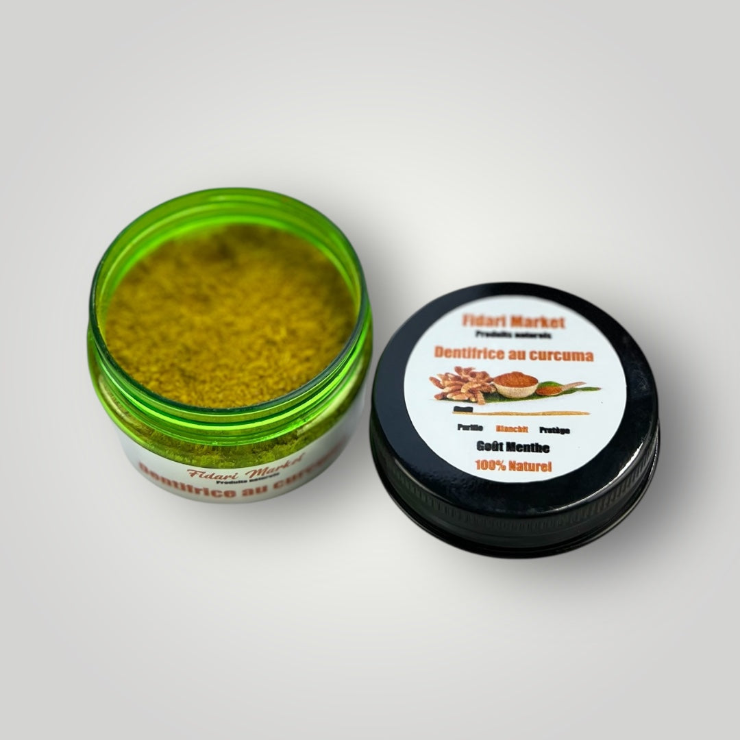 Texture et consistance – Dentifrice au curcuma – 100% naturel sans chimie Maroc – Fidari Market Casablanca
