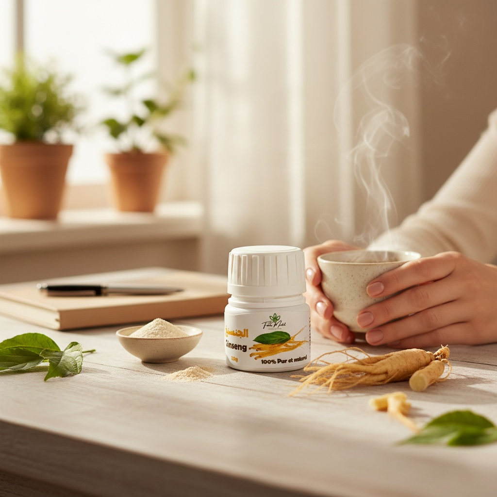 Ginseng en poudre 20 g – 100 % naturel  الجينسينغ مطحون
