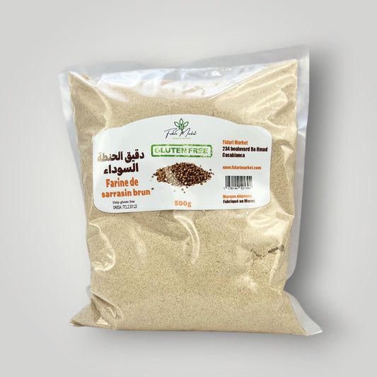 Farine de sarrasin brun sans gluten 500g دقيق الحنطة السوداء بدون غلوتين