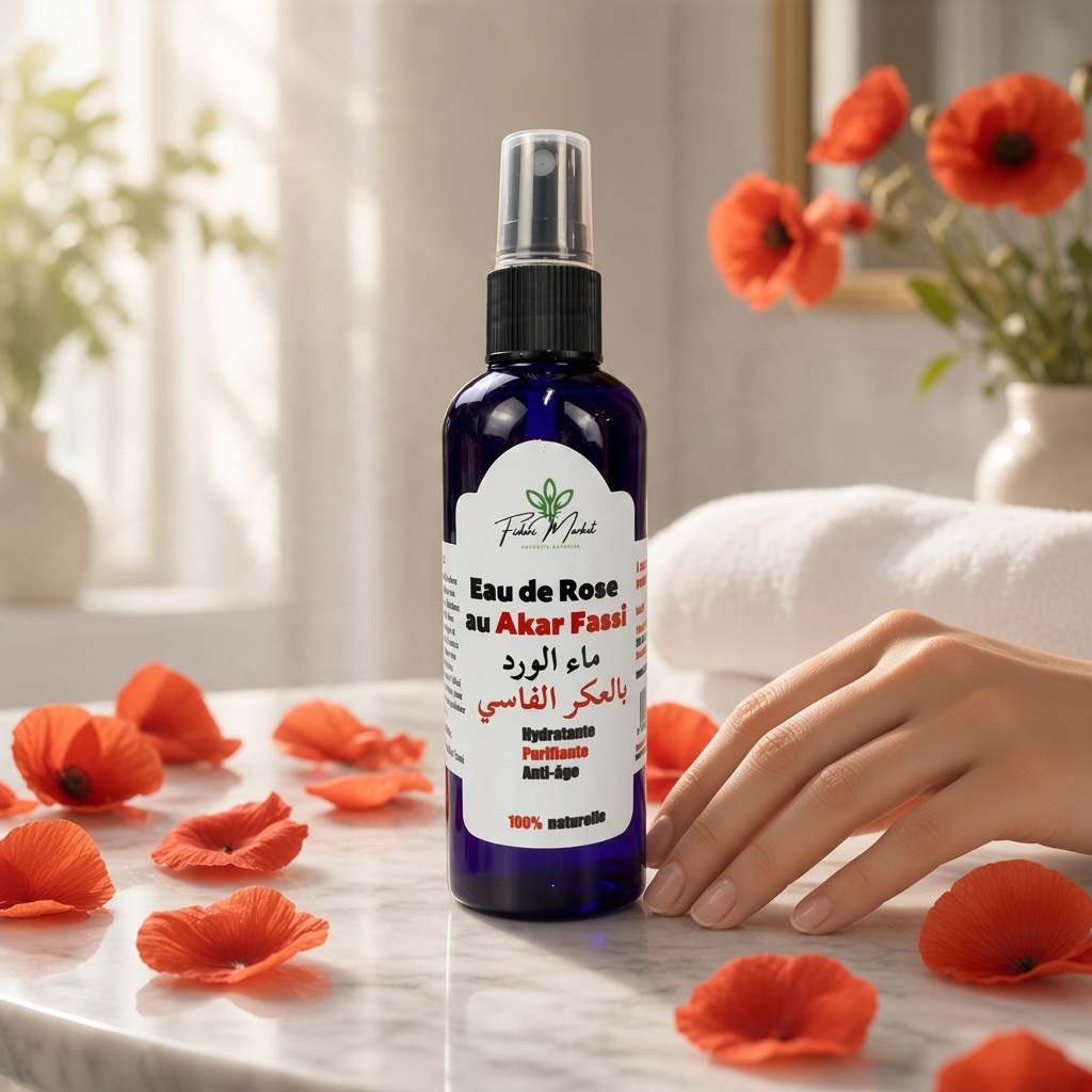 Eau de Rose Akar Fassi Fidari Market