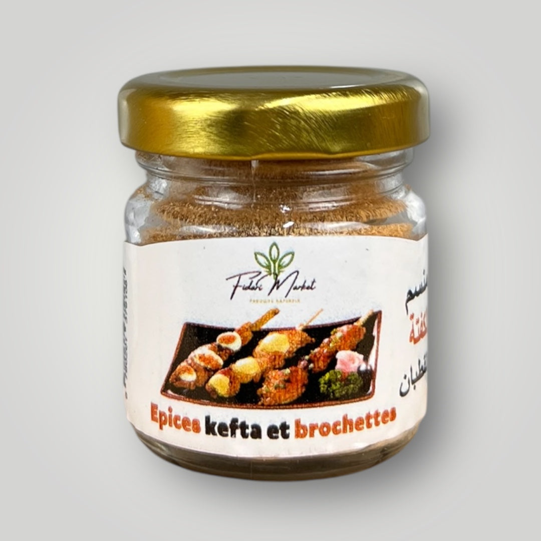 Epices kefta et brochettes – 100% naturel artisanal sans colorants – Fidari Market Casablanca
