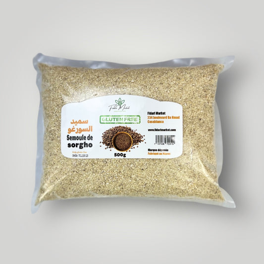 Semoule de Sorgho Sans Gluten 500g سميد السورغو بدون غلوتين
