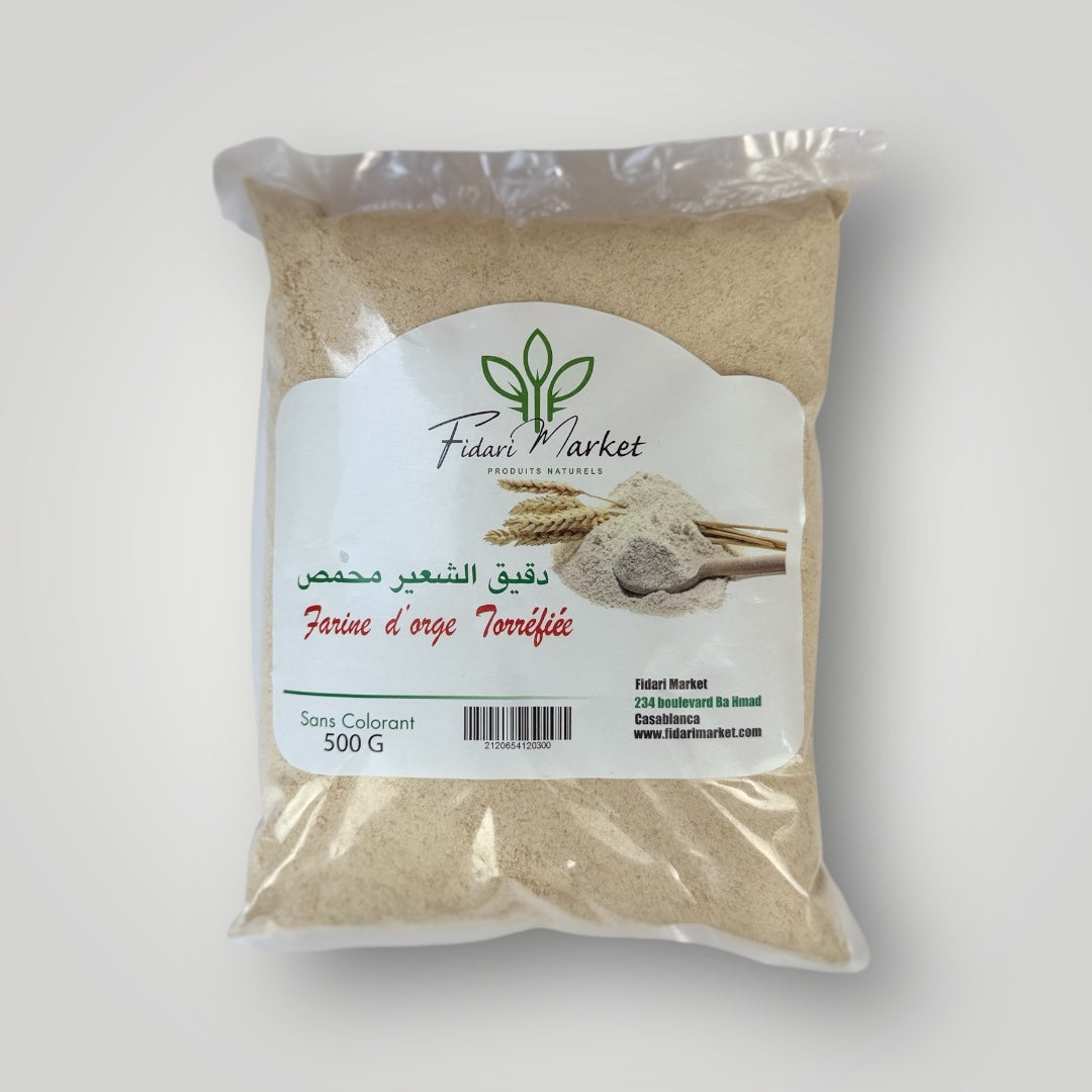 Farine d'orge torrefiee 500g – artisanal sans conservateurs – Fidari Market Casablanca