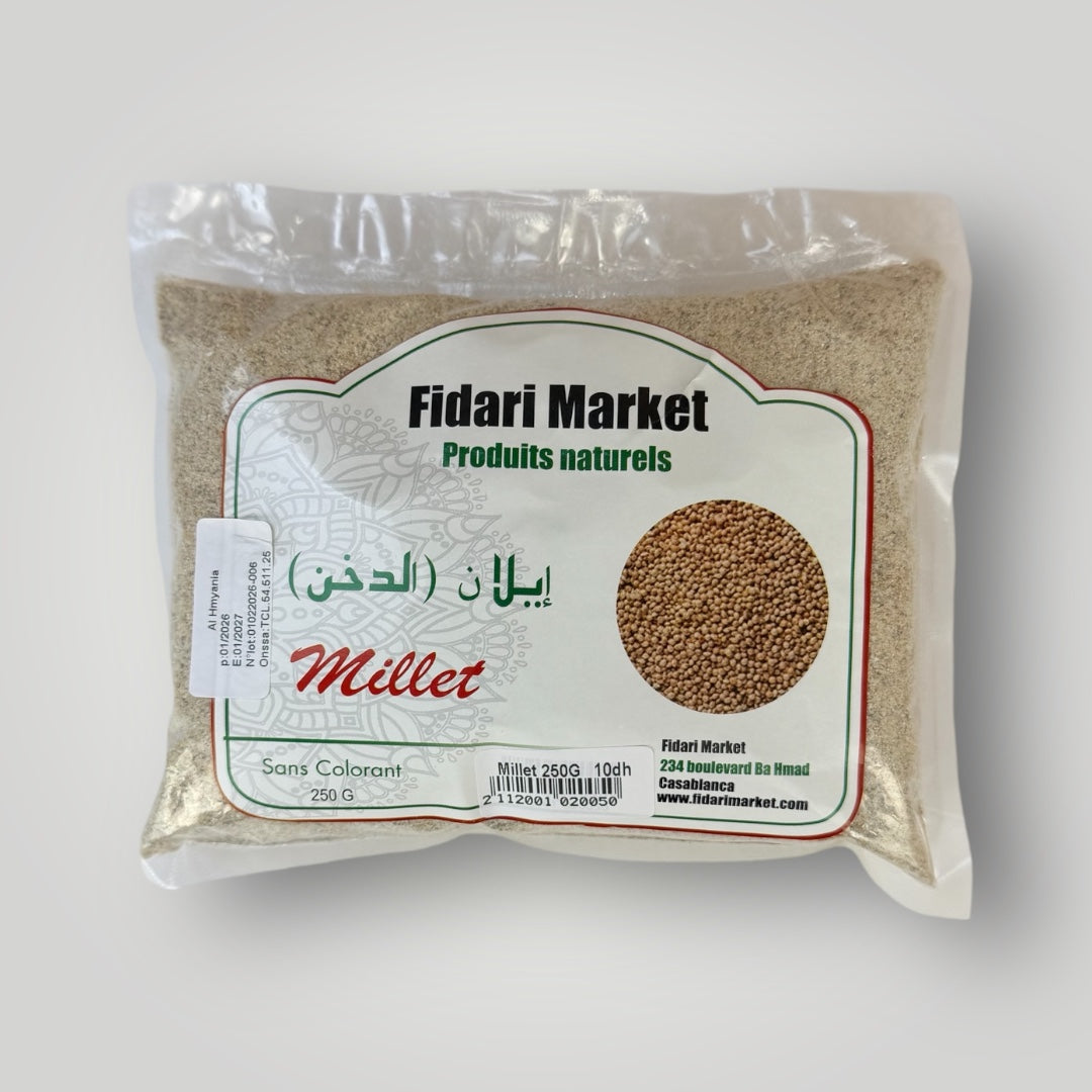 Farine de Millet 250g – artisanal sans conservateurs – Fidari Market Casablanca